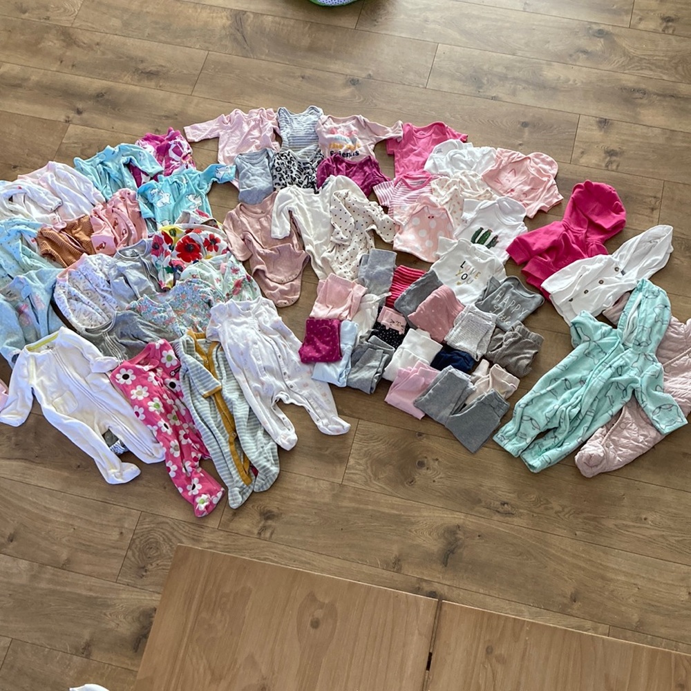 0-3 baby girl clothing bundle/lot